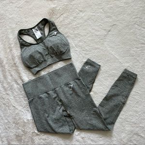 Gymshark Vital Seamless Set, Khaki Marl